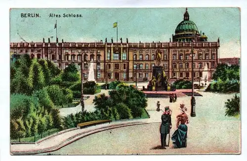 Ak Berlin Altes Schloss Stadtschloss Motivkarte