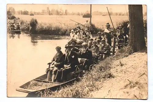 Ak Foto Ausfahrt Boot Menschen Kinder Familie Motivkarte