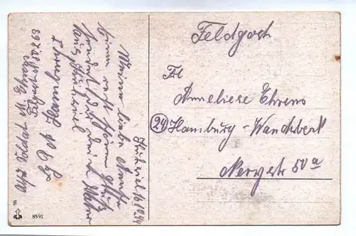 Ak ein Regiment mein Heimatland Motivkarte Feldpost