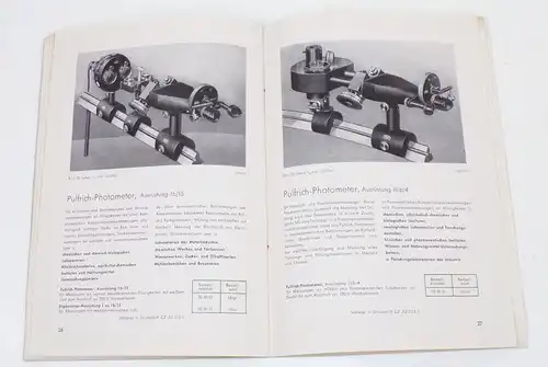 Katalog Carl Zeiss Jena Optische Geräte für Wissenschaft und Technik