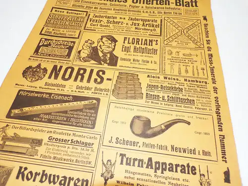 Internationales Offerten Blatt Nummer 30 1912 Anzeiger viel Reklame