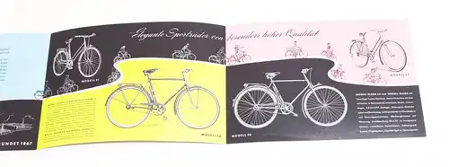 Dürkopp Fahrrad Prospekt Radwandern macht Freude um 1960 