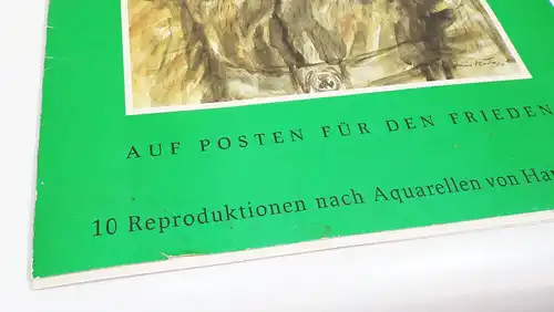 Bildermappe Grenztruppen der DDR Auf Posten für den Frieden Kunstdrucke 1986