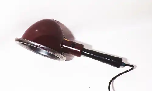 Handlampe Wärmelampe Wärmestrahler Rotlicht PGH Elektro Medizin 1950er