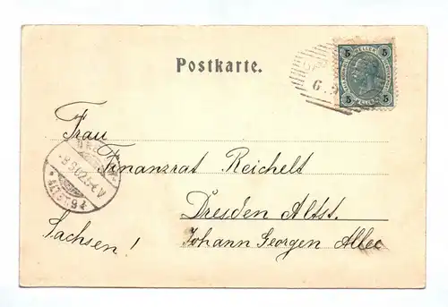 Ak Gröbming mit dem Grimming 1902 Österreich