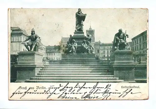 Ak Gruß aus Berlin Lutherdenkmal DR 1899
