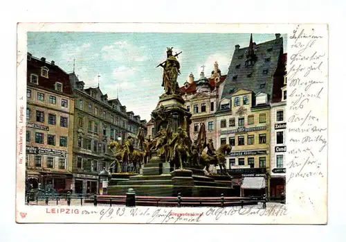 Ak Leipzig Sachsen Siegesdenkmal 1903 DR