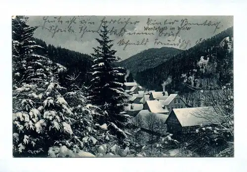 Ak Wendefurth im Winter Harz 1915 Sachsen Anhalt