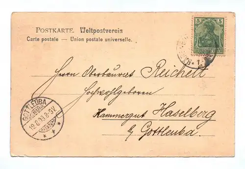 Ak Sommerheim Marie Elise Bärenburg Erzgebirge Sachsen DR 1903
