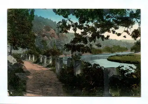 Ak Partie an der Mulde zwischen Lunzenau und Göhrener Brücke DR 1915 Sachsen