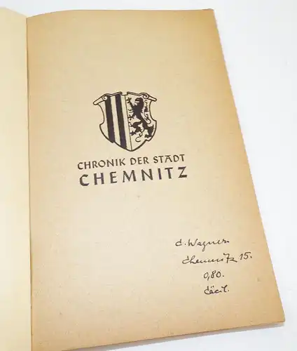 Chemnitz Die Industrie und Handelsstadt 1930er 