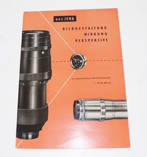 Carl Zeiss Jena Prospekt Objektive 1956 