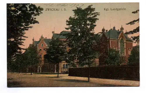 Ak Zwickau königliches Landgericht 1907