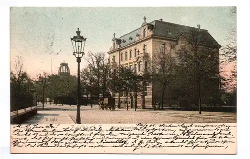 Ak Zwickau in Sachsen Reichsbank Kutsche 1905 koloriert