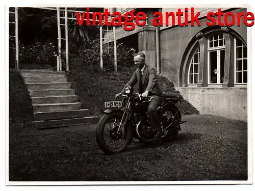 Foto Motorrad wohl Schüttoff 1930er Oldtimer motorcycle 