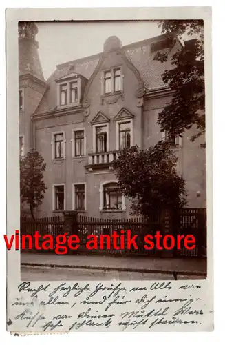 Foto Ak Dresden Trachenberge Pieschen Wohnhaus 1929