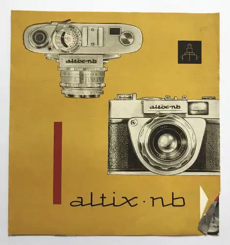 Altix nb 24 x 36 mm VEB Kamera Kinowerke Dresden Fotoapparat Prospekt DDR