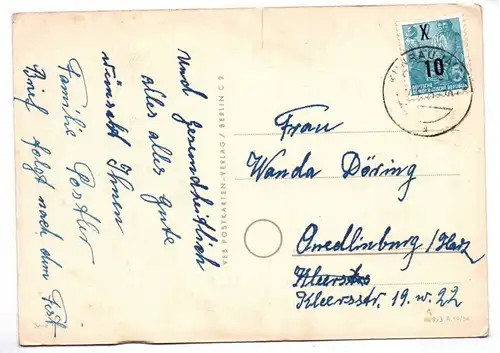 Ak tanzende Hasen wohl Fritz Baumgarten 1955