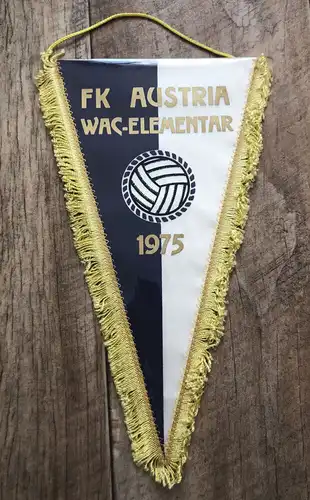 FK Austria Wac Elementar 1975 Wimpel Fußball Österreich
