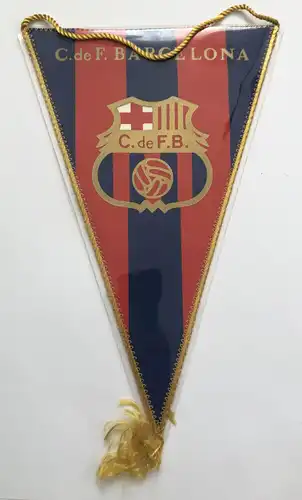 C de F Barcelona Fußballmannschaft Verein Wimpel