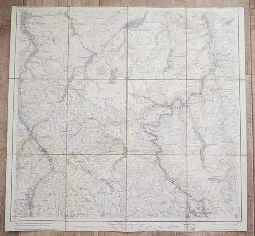 Karte Dippoldiswalde 1912 Sachsen 1:25000 Alte Landkarte