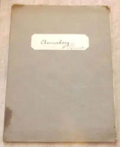 Alte Landkarte Annaberg 1880 Sachsen Karte des Deutschen Reiches