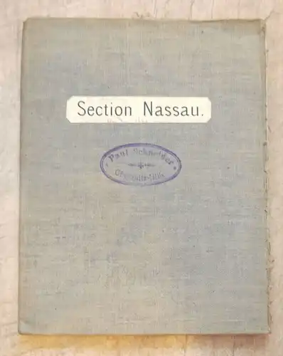 Karte Section Nassau 1906 Erzgebirge Lithographie alte Landkarte DR Sachsen