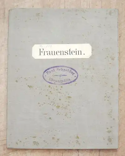 Alte Karte Frauenstein 1912 Sachsen Landkarte 2/25000 Erzgebirge