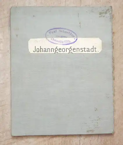 Alte Landkarte Johanngeorgenstadt Lithographie Sachsen 1911