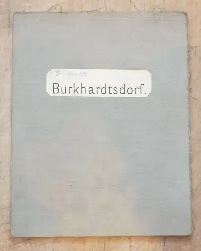 Landkarte Burkardtsdorf 1905 Lithographie alte Karte Sachsen DR