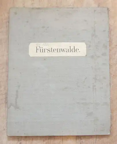 Alte Landkarte Fürstenwalde 1905 Maßstab 1:25000 Karte