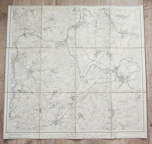 Alte Karte Treuen 1909 Sachsen 2:25000 Landkarte