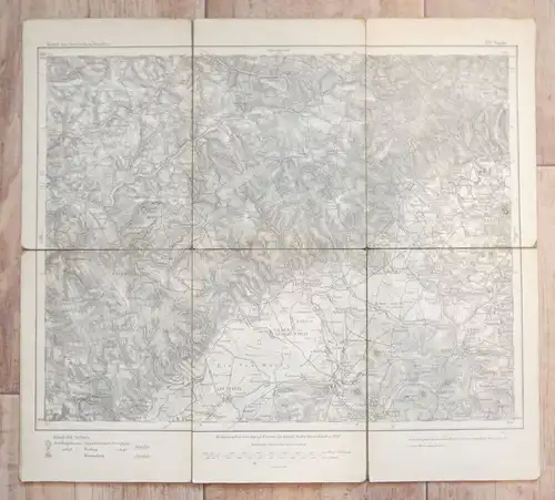 Alte Landkarte Sayda 1882 Karte Sachsen Maßstab 1:100000