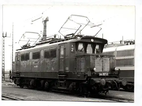 Foto Elektrolok 144 050-3 E-Lok Februar 1978 Heidelberg