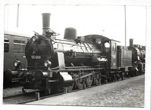 Foto Dampflok 55 669 Güsten 05.06.1978