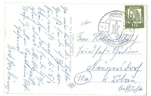 Ak Gruß aus Lossburg Rodt im Schwarzwald 1963 