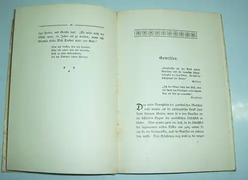 Reines Menschentum von August von Reinhardt 1911 Unger Verlag Berlin