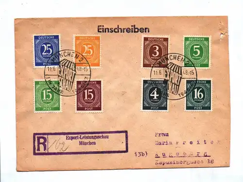 R Brief Exportschau 1948 Export Leistungsschau München