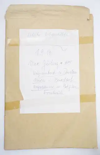 Tagebuch handschriftliche Berichte 1 Wk Belgien Frankreich