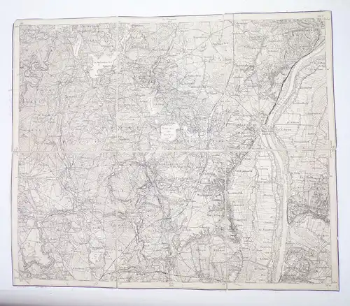 Leinen Landkarte Marienwerder Pommern Danzig Stargard 1900 