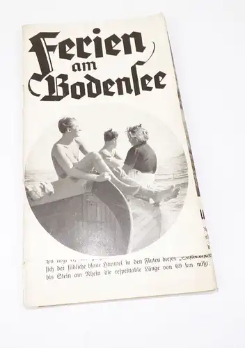 Ferien am Bodensee Reise Prospekt 1930er Bayern 