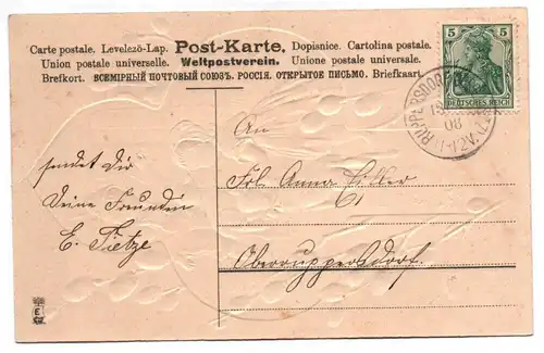 Präge Ak Weidenkätzchen Kinder Lämmer Fröhliche Ostern 1908