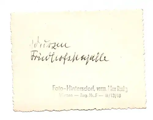 Fotografie Wurzen Friedhofskapelle um 1935 Foto