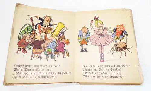 Wichtel Theater Ernst Kutzer und Adolf Holst Erstausgabe 1925 Kinderbuch