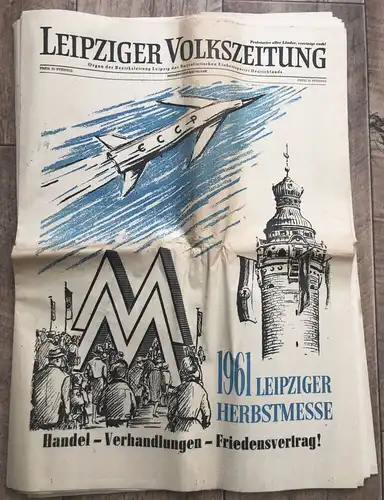 DDR Zeitschrift Leipziger Herbstmesse 1961 Neues Deutschland