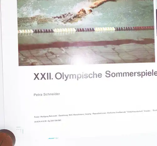 Altes Plakat Moskau Olympische Sommerspiele 1980 UdSSR Poster Olympia