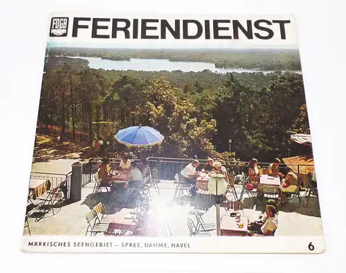 FDGB Feriendienst 6 Märkisches Seengebiet Spree Dahme Havel 1969 DDR