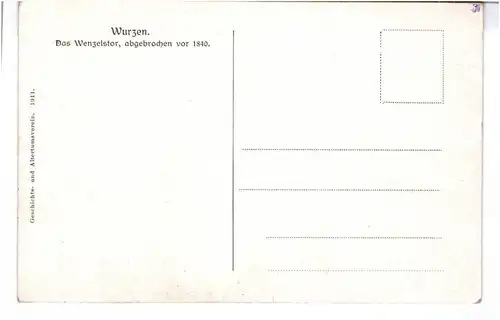 Künstler Ak Wurzen Wenzeltor G Müller 1911 