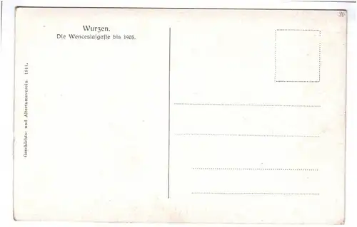 Künstler Ak Wurzen Wencelaigasse G Müller 1911 