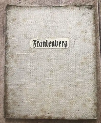 Landkarte Section Frankenberg Leinenlandkarte 1909